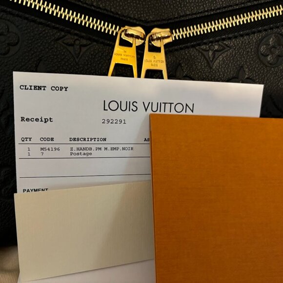 RARE Louis Vuitton Sully Tote Monogram Empreinte Leather PM - Black - Picture 4 of 16